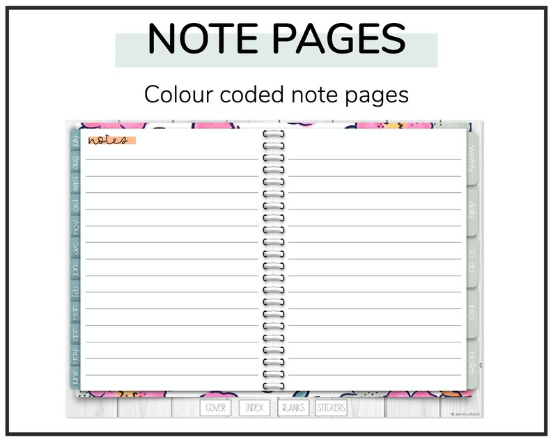 Floral Goodnotes Teacher Planner | Undated iPad Teacher Planner ...