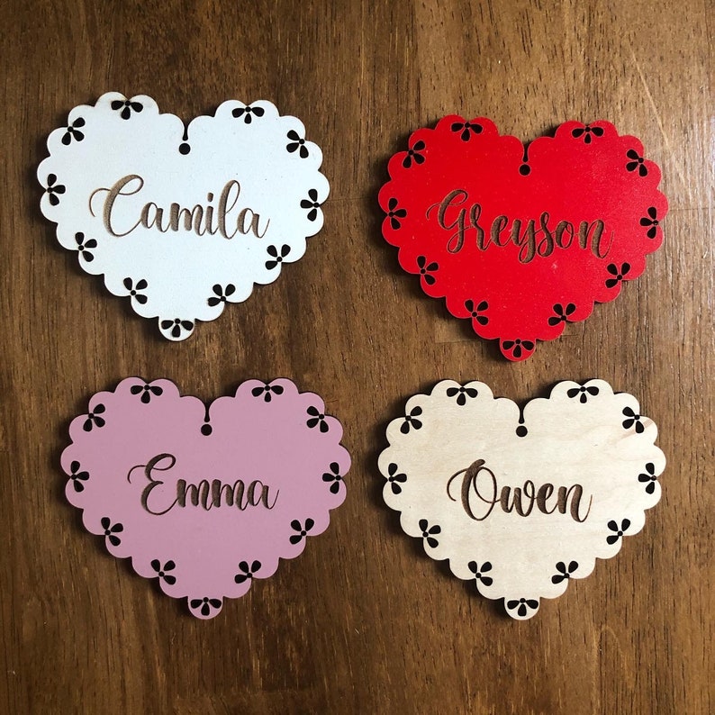 Valentine Gift Tag Valentine Tag Valentine/'s Day Name Tag Valentine Basket Tag