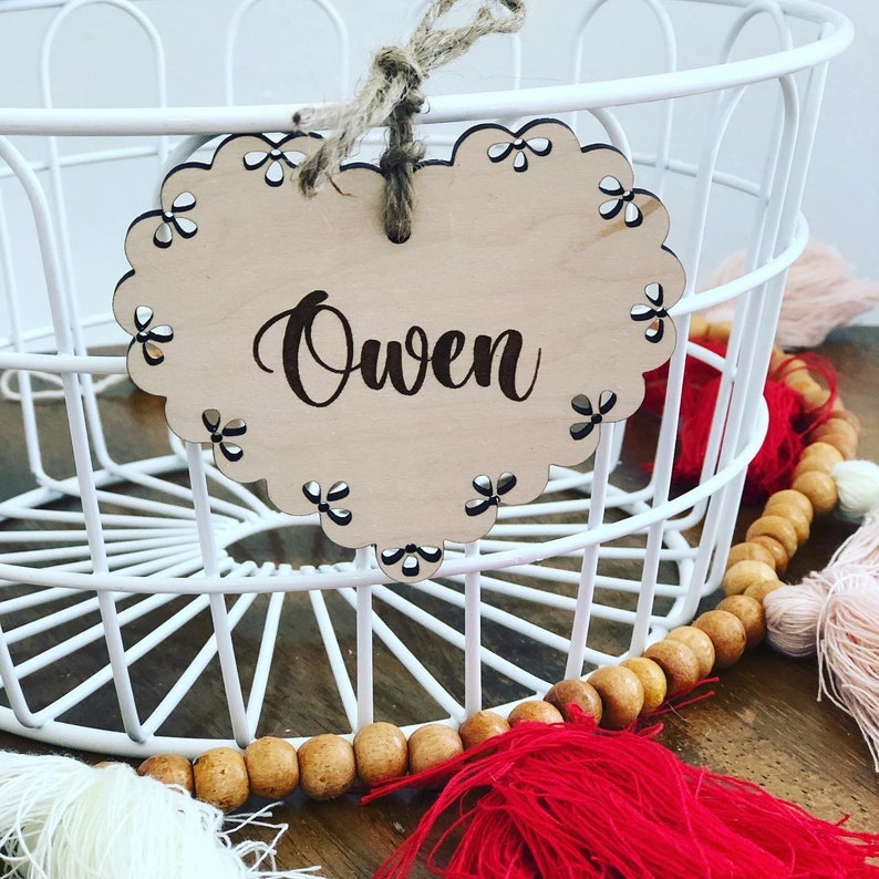 Valentine Gift Tag Valentine Tag Valentine/'s Day Name Tag Valentine Basket Tag