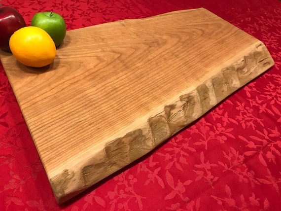 Oversized, Extra Large, Big, Cutting Board, Chopping Board,engagement Gift,  Hand Made,live Edge, Unique, Cherry Wood 