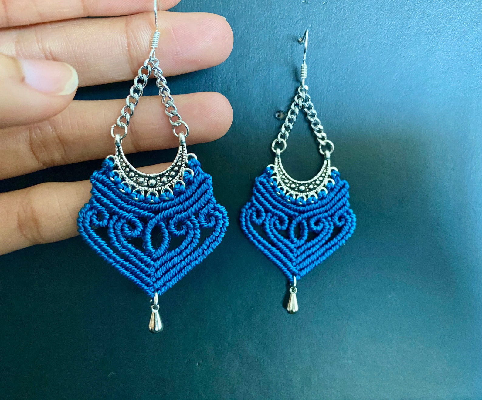 Earrings Macrame are handmade Etsy