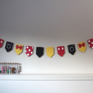 Mickey & Minnie Disney Inspired Party/Event Banner/Bunting