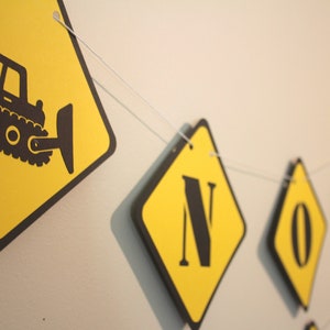 Construction Trucks *Customizable* Birthday Party Bunting/Banner