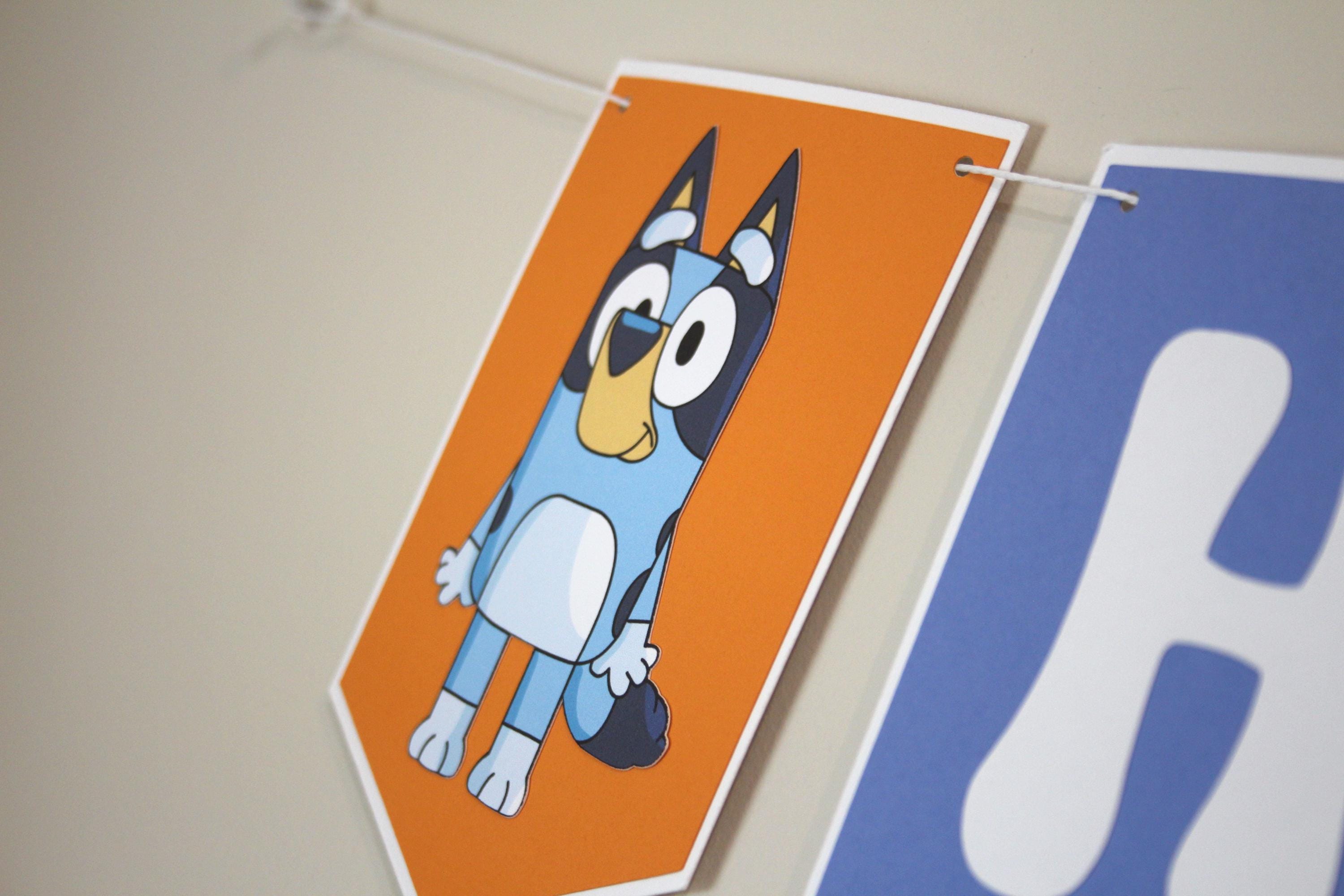 Bluey Inspired Birthday Bunting – Happy Birthday Banner