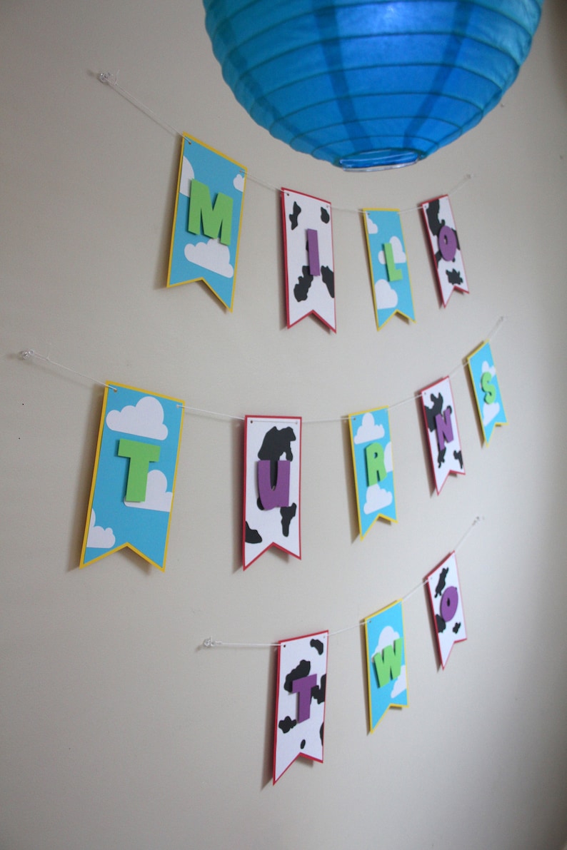 Toy story customizable birthday banner etsy
