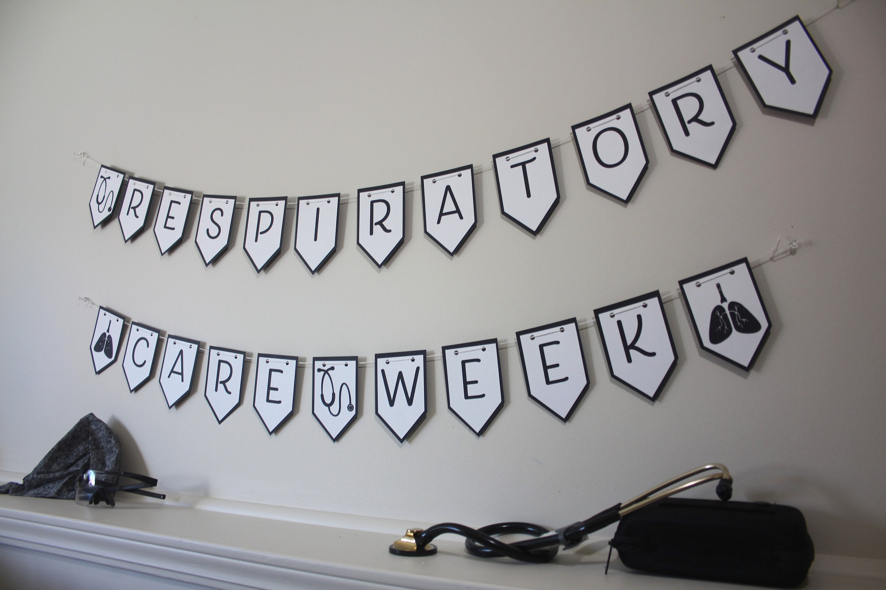 Respiratory Care Week Banner Etsy