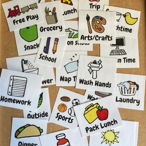 Visual Schedule Daily Visual Schedule Toddler Pre-K Daily Routine Chart Printable Cards