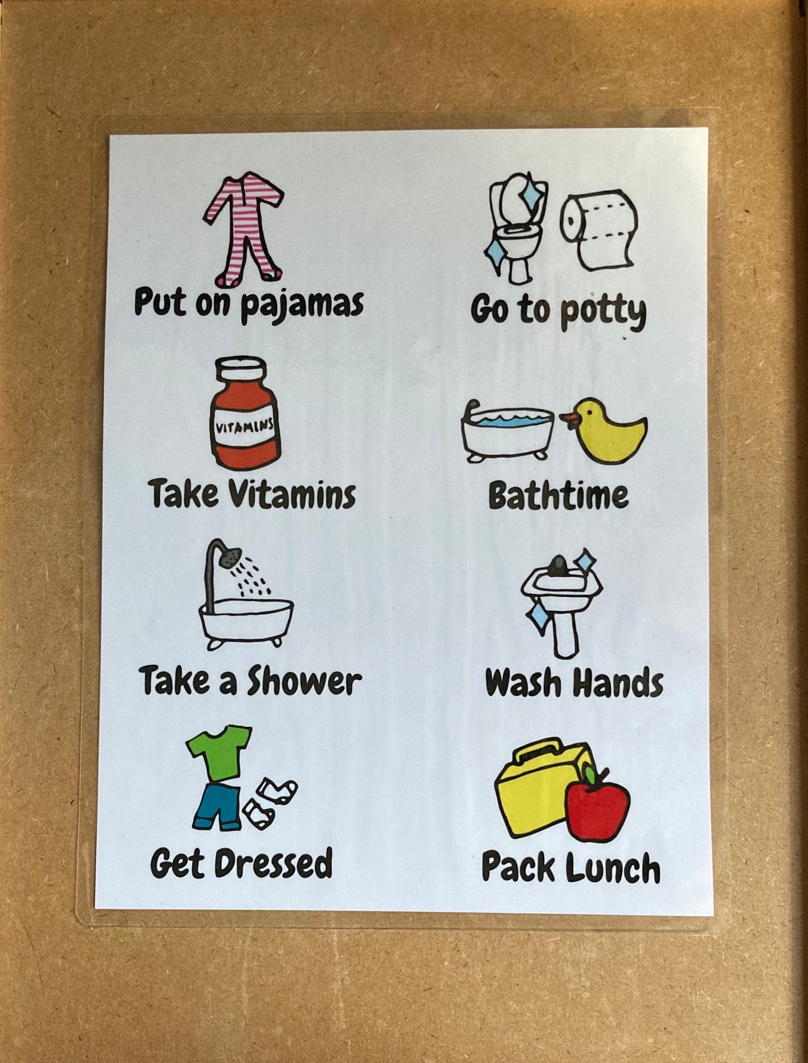 Visual Schedule Daily Visual Schedule Toddler Pre-k Daily Routine Chart ...