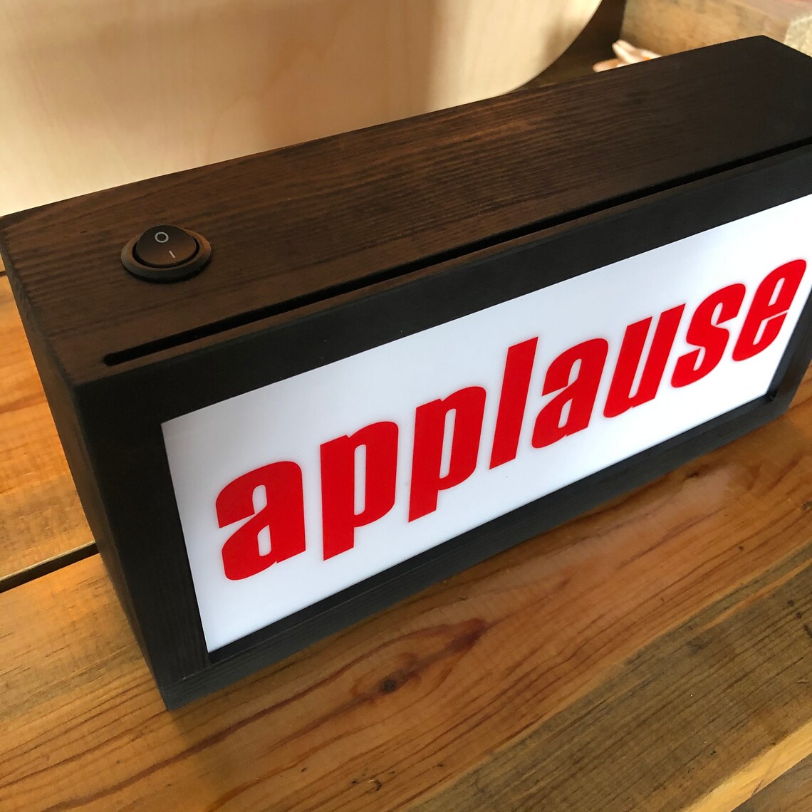 Applause Sign Light Box Sign Applause Light Applause Etsy