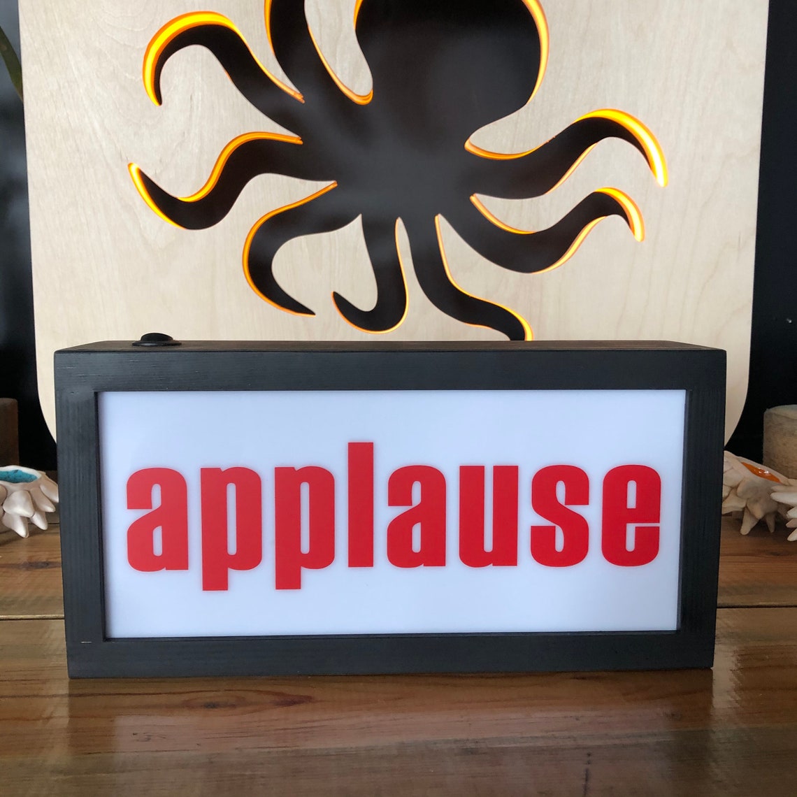 Applause sign light box sign Applause light Applause Etsy