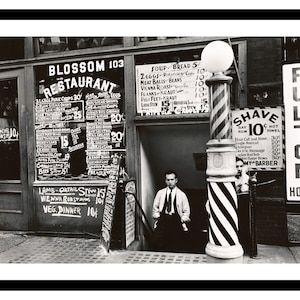 Calle de la ciudad de Nueva York - Impresión de arte - Fotografía en blanco y negro - Póster vintage - Imagen antigua - Decoración de arte de pared retro - S - XXL (A-PH 001)