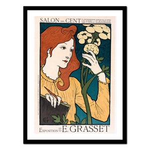 Stampa d'arte francese - Pubblicità in stile Art Nouveau - Poster vintage - Vecchia immagine antica - Decorazione artistica da parete retrò - A5 A4 A3 A2 A1 A0 (P-fr 004)