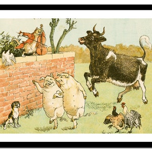 Impresión de arte de cocina - Ilustración de libro divertido - Cartel vintage - Imagen antigua antigua - Decoración de arte de pared retro - A5 A4 A3 A2 A1 A0 (A-ki 017)