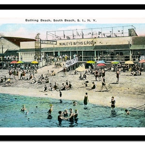 Stampa artistica per il bagno - Carte per il bagno in spiaggia - Poster vintage - Vecchia immagine antica - Decorazione artistica da parete retrò - A5 A4 A3 A2 A1 A0 (A-ba 008)