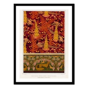 Impresión Art Nouveau - Pintura campestre francesa - Cartel vintage - Imagen antigua antigua - Decoración de arte de pared retro - A5 A4 A3 A2 A1 A0 (A-no 017)