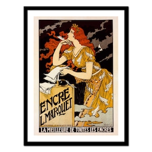 Stampa d'arte francese - Pubblicità in stile Art Nouveau - Poster vintage - Vecchia immagine antica - Decorazione d'arte da parete retrò - A5 A4 A3 A2 A1 A0 (P-fr 005)