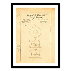 Baby Tender Potty - Impresión de arte con dibujo de patente - Póster vintage - Imagen antigua - Decoración de arte de pared retro - S - XXL (A-pd 011)