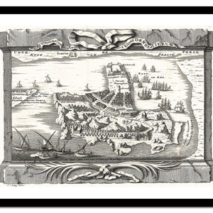 Vecchia mappa del Golfo Persico Asia 1750 - Stampa artistica - Poster vintage - Immagine antica - Decorazione murale retrò - S - XXL MAS011
