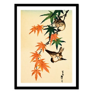 Impresión de arte japonés - Pintura de caligrafía animal - Póster vintage - Imagen antigua - Decoración de arte de pared retro - S - XXL (A-JP 014)