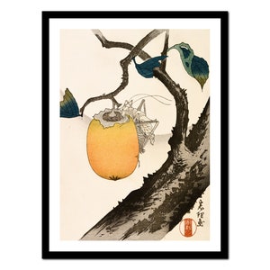 Japanese Art Print - Animal Calligraphy Painting - Vintage Poster - Antique Old Picture - Retro Wall Art Decor - S - XXL  (A-JP 015)