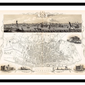Alte Landkarte von Silverbrill England UK 1815 - Kunstdruck - Vintage Poster - Antik altes Bild - Retro Wand Kunst Dekor - S - XXL MUK052