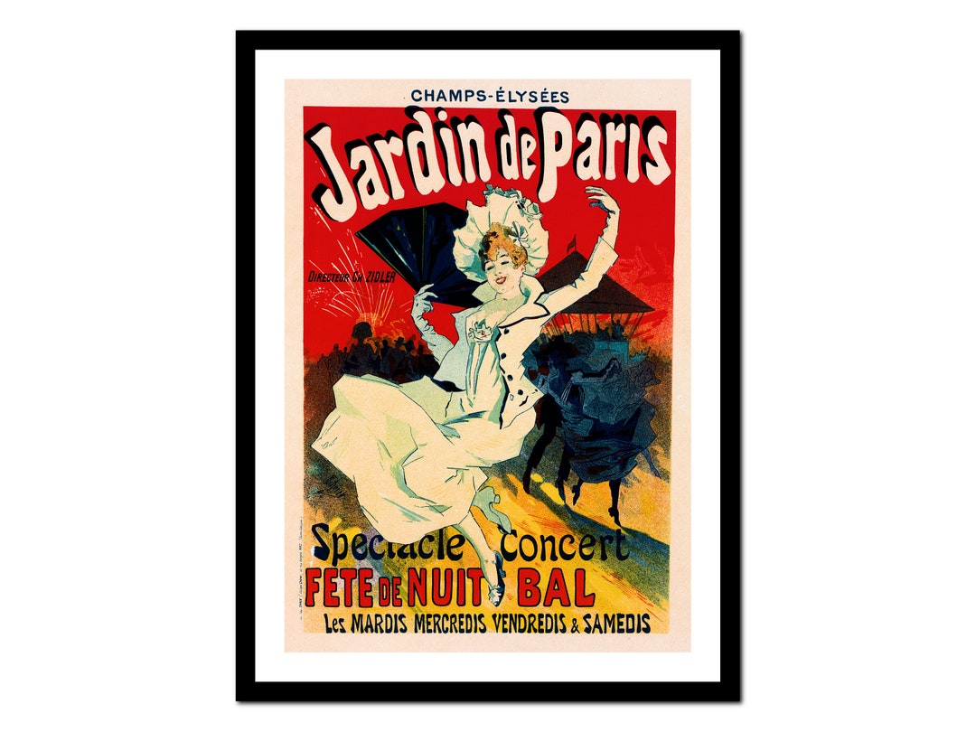 French Art Print - Art Nouveau Advertising - Vintage Poster - Antique ...