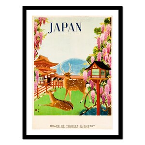 Poster di viaggio in Giappone - Stampa d'arte vintage - Vecchia immagine antica - Decorazione d'arte da parete retrò - A5 A4 A3 A2 A1 A0 (P-tr 012)