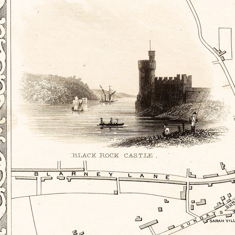 Old Map of Cork Ireland Europe 1851 Art Print Vintage - Etsy