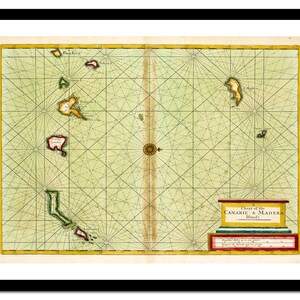 Badezimmer-Kunstdruck – Seekarte, Ozean-Marine-Karte – Vintage-Poster – antikes altes Bild – Retro-Wandkunst-Dekor – A5, A4, A3, A2, A1, A0 (A-ba 051)