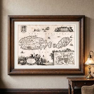 Malta 1650 - Old Map Art Print -  Cartography Atlas - Maltese Antique Decor - Historical Wall Art MMT001