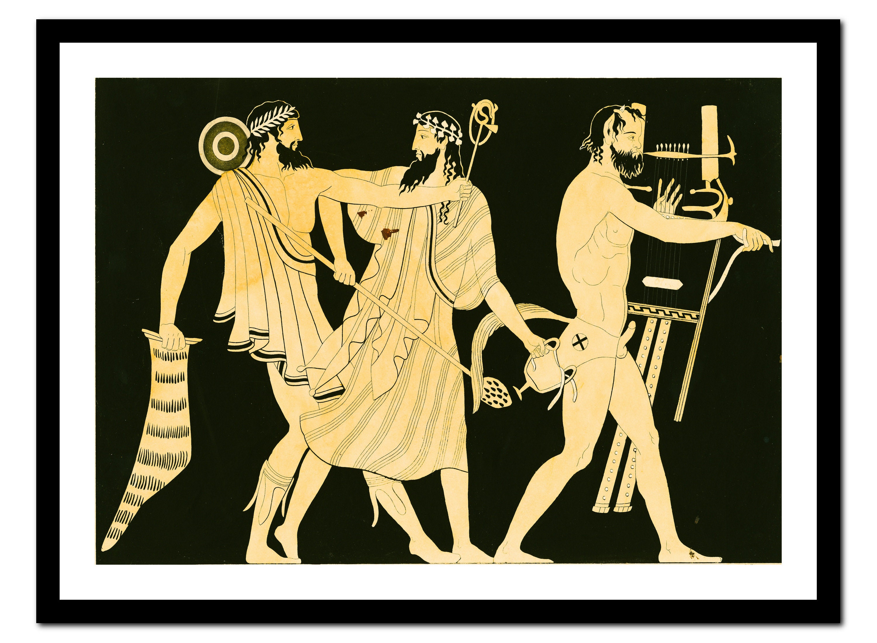 GREEK Art Print Ancient Greece Antique Artwork Mythology Etsy