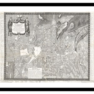 Ancienne carte de Grenade Espagne Europe 1831 - impression d'art - affiche vintage - tableau ancien antique - art déco mural rétro - S - XXL MES008