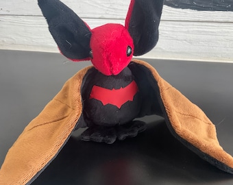 Medium Motorcycle Bat Plushie, Jason