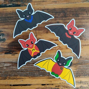 Batfam vinyl stickers