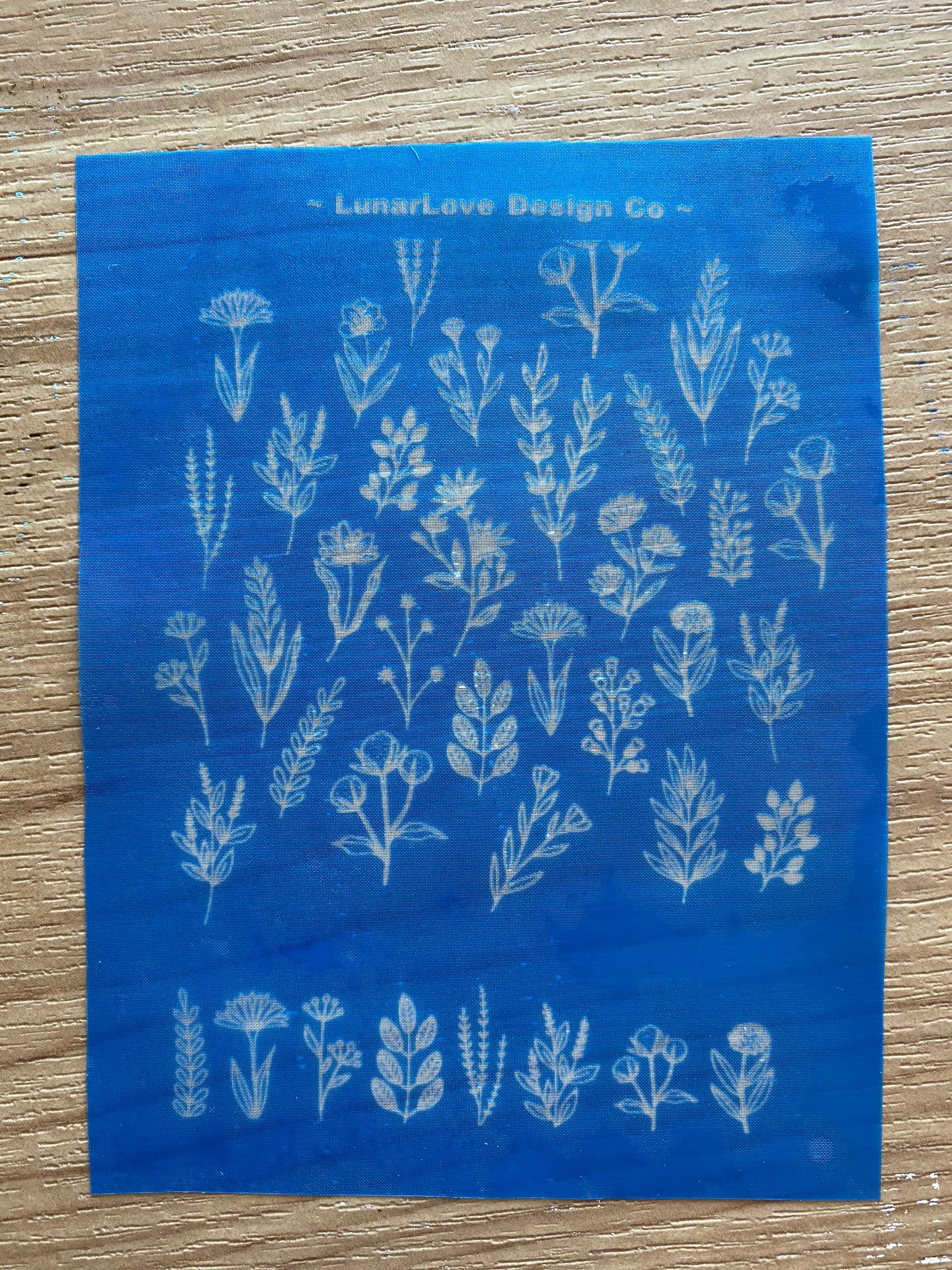 LunarLove Silk Screen - Polymer Clay Silkscreen - Wildflower