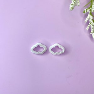 Mini Cloud Polymer Clay Cutter Set (2 Piece) Stud Set