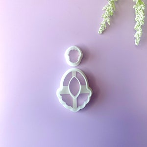 Half Scalloped Donut Oval - Polymer Clay Cutter Set