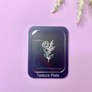 Floral 4 - Polymer Clay Embossing Texture Stamp