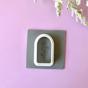 Floral 2 - Polymer Clay Embossing Rubber Texture Mat |