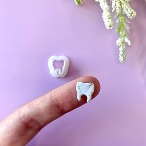 Micro Tooth Polymer Clay Cutter | Halloween Cutters | Fall Dentist