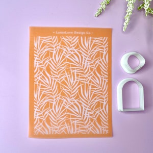 Skinny Fern - LunarLove Silk Screen - Polymer Clay Dry Silkscreen