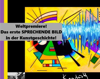 KANDINSKY "CUADRO HABLADO" - Edición Limitada 4/50 + Audio del Artista Certificado VerisArt