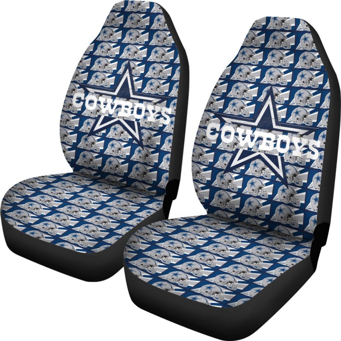 Dallas Cowboys Helmet Car Seat Covers Amazing Gift Car Seat Etsy