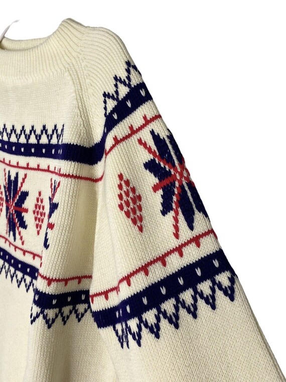 Vintage 70's JCPenny Mens Sweater XL Holiday Wint… - image 6