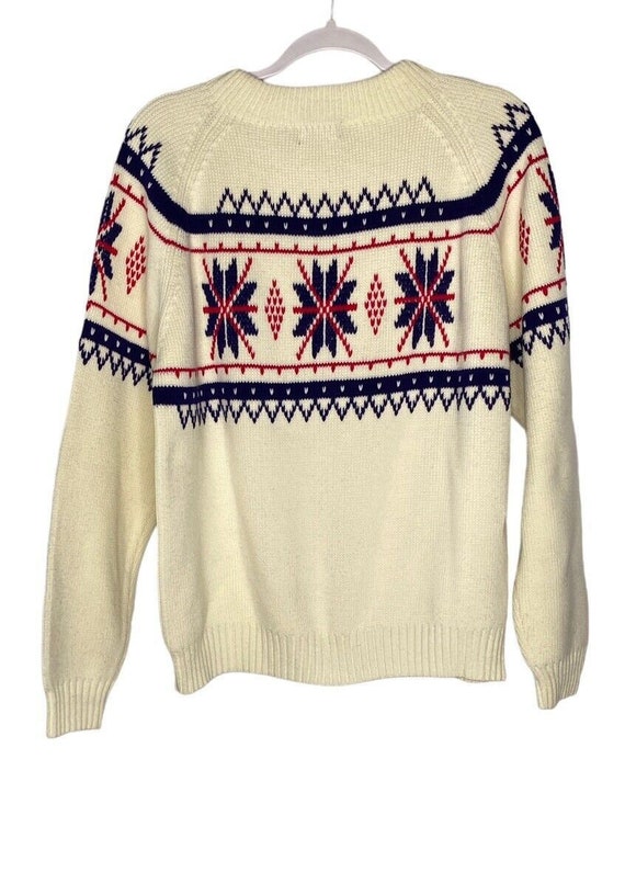 Vintage 70's JCPenny Mens Sweater XL Holiday Wint… - image 8