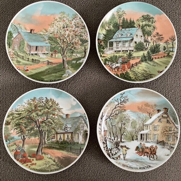 Four Seasons Plate - Etsy