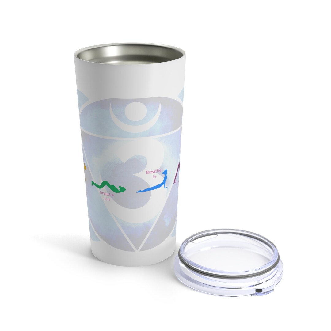 Yoga Einhorn Tasse – „Breathe In. Breathe Out.“, Keramik, 350 Ml, Mikrowellengeeignet