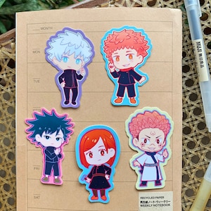 Chibi Anime Vinyl Stickers | Anime Sticker Decor Laptops, Water Bottle ...