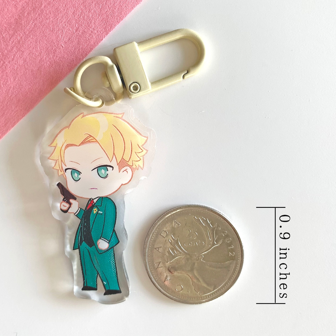 Spy Anime Clear Acrylic Keychain, Anime Charm, Kawaii Backpack ...