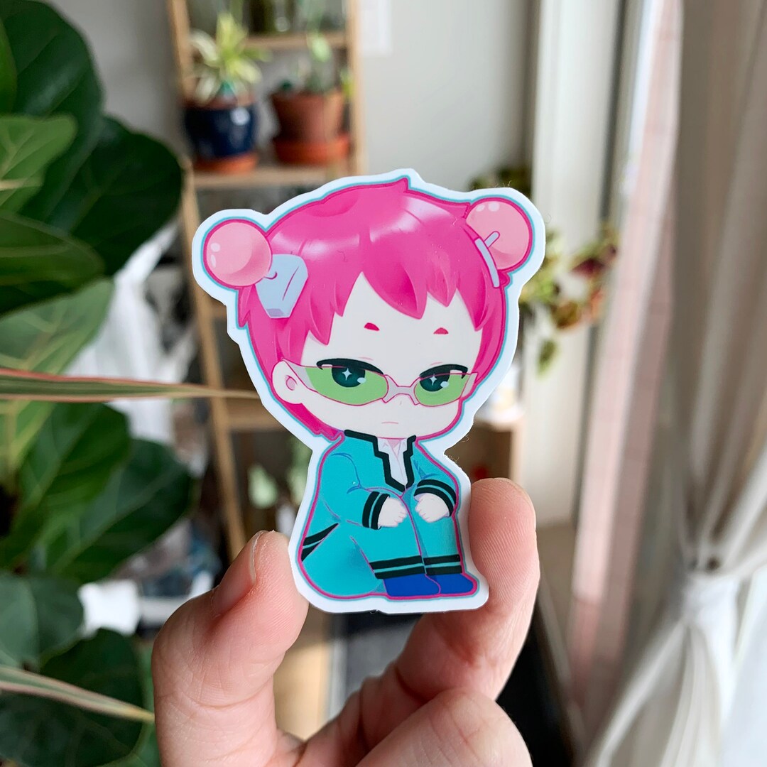 Funny Psychic Student Anime Vinyl Sticker | Anime Sticker Flakes for ...